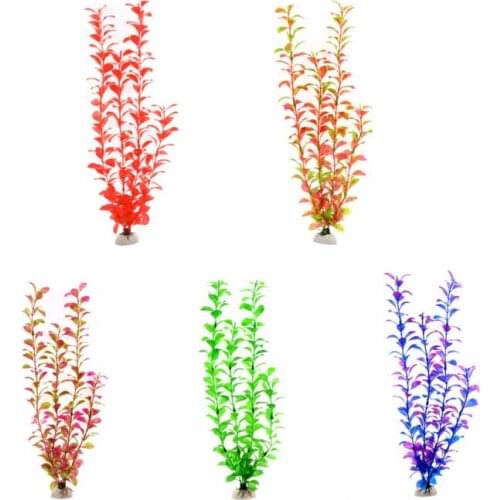 Ornament Aquarium Accessories artificial underwater plants aquarium fish tank decoration 5 Color water grass viewing decorations