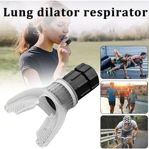 Breathing Fitness Exerciser Lung Respirator Fitness Trainer Water Silicone Breathing Mouthpiece Exercise Training Equipment Tool