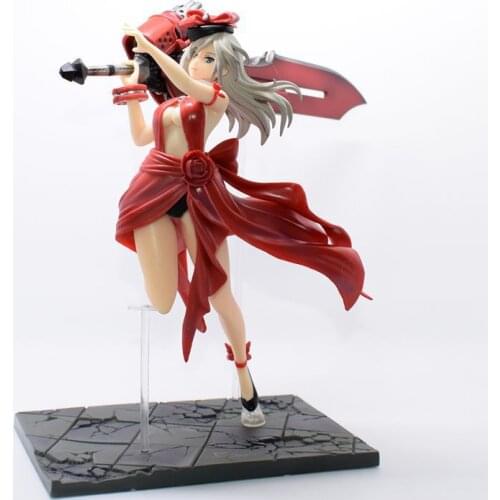 Anime Gods Eater Alisa Illinichina Amiella Crimson Anniversary Dress PVC Action Figure Japanese Anime Figure Model Toy Doll Gift