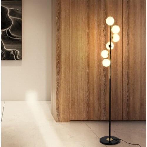 European modern simple floor lamp living room glass ball bedroom creative art home decoration lamp