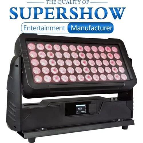 IP65 dmx waterproof outdoor lighting 60pcs10w rgbw 4in1 city color architectural building led wall wash washer light