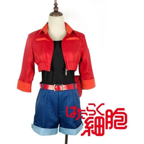 Cells At Work Anime Cosplay Costume Erythrocytes Cosplay Hataraku Saibou Women Costume Uniform Full Sets Free Shipping