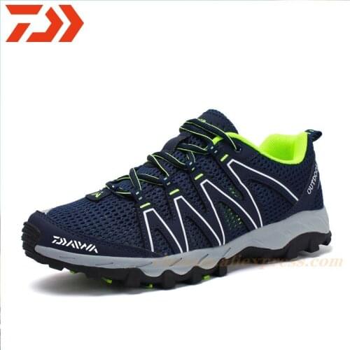 Daiwa Outdoor Mountaineering Sports Shoes DAIWA Fishing Shoes Mens Anti-smashing Lightweight Non-slip Fishing Breathable Shoes