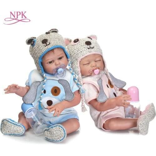 NPK 55 CM Dolls Reborn Silicone Baby Dolls For Sale Lifelike Dolls For Girls Handmade Doll Baby Real Kids Playmate Gifts toys