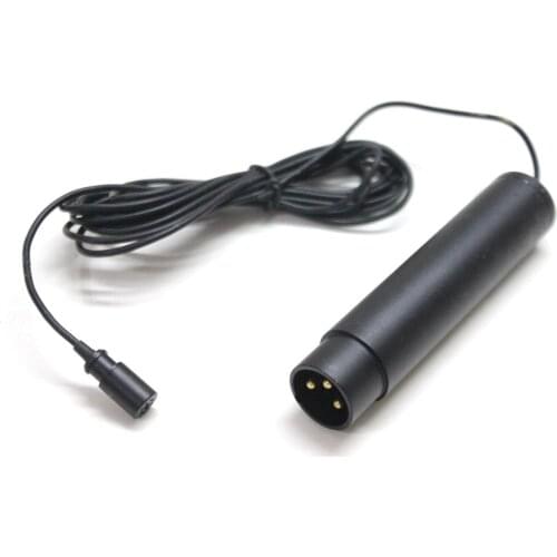 LV4-C XLR Phantom Power Lavalier Cardioid Microphone for Music Podcast Live Streaming Filming Recordings