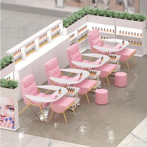 Multifunctional manicure sofa, feet, feet, eyelashes recliner, simple modern table and chair set