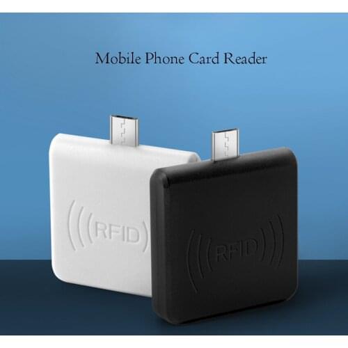 1Pc Mobile RFID Reader 125khz Contactless ID Card Reader, Micro USB Interface LED Light Mini ID Reader For Android Mobile Phone