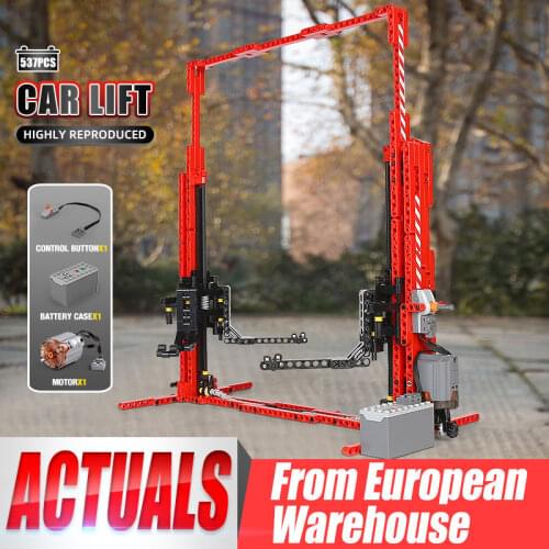 MOULD KING 13053 The APP RC Motorized Car Lift Model Assembly High-Tech Car Parts Accessoires Building Blocks Bricks Kids Toys