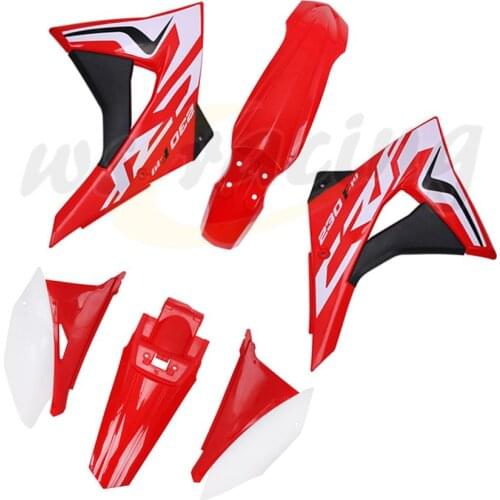 Motorcycle Red White Plastic Kits Front Rear Fender Spoiler Side Panels For HONDA CRF230F crf 230 f 2020