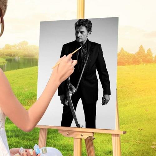 Johnny Hallyday Coloring By Numbers Painting Set Oil Paints 40*50 Boards By Numbers Decorative Paintings Crafts For Handiwork