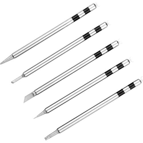5PCS USB Electric Soldering Iron Tip Set 5V Tin Solder Iron USB Fast Charging Portable Microelectronics Repair Welding Tools