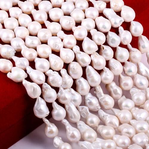 Irregular Drop-shaped Freshwater Pearl Loose Beads 36 Cm For DIY Bracelet Earring Necklace Sewing Craft Jewelry Accessory