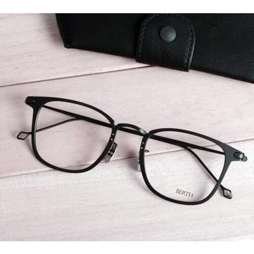 Metal Full Rim Glasses Men Big Size Rectangle Prescription x h-fusion Eyeglass Frames For Optical Lenses Myopia and Reading