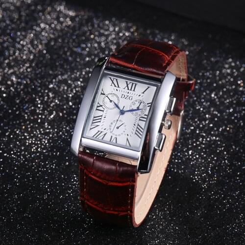 Couple Women&men Casual Watches Luxury Brand Square Dial Fashion Leather Strap Lovers Dress Quartz Ciocks Relogios Femininos