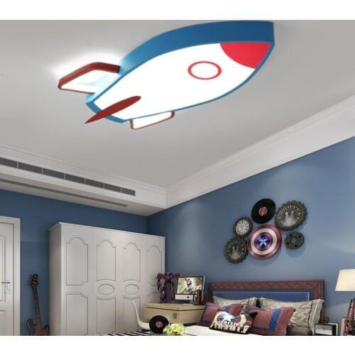 New Air Plane Ceiling Lights Children Room Bedroom Modern LED Lighting Surface Mount Remote Control Indoor Lamp Lampara Techo