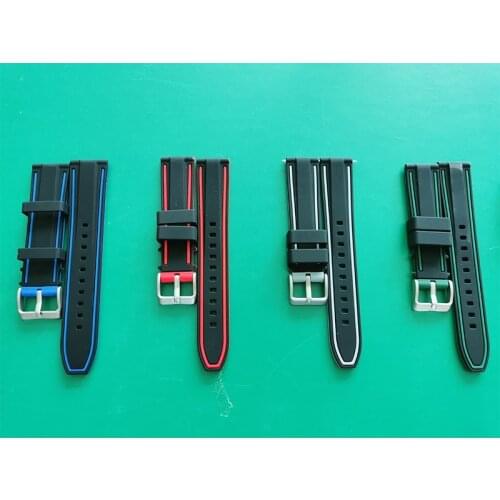 NIBOSI Factory Quartz Watchbands 20/22/24mm Silicone Material Comfortable Watch Strap for Women Men Watch Wholesale