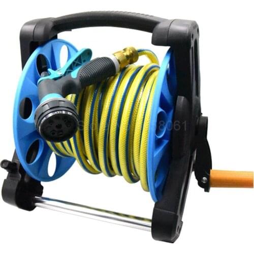 Garden water pipe storage car car wash gun hose reel home garden watering water frame set