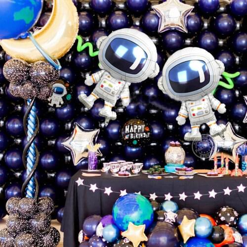 1pc Giant Rocket Astronaut foil balloons Outer Space birthday party decorations baby shower Galaxy theme party kids Toys Globos