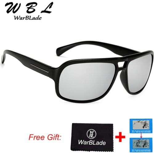 WarBLade Outdoor Sport Brown Sunglasses High Quality Men Polarized Fishing UV400 Sun Glasses Mens Sunglass