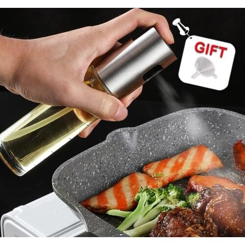 Kitchen Baking Oil Cook Oil Spray Empty Bottle Vinegar Bottle Oil Dispenser Cooking Tool Salad BBQ Cooking Glass Oil sprayer