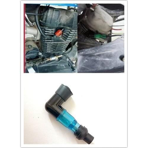 Universal cyclopropane 8mm ignition coil elbow spark plug cover head for HONDA CBR250R VFR 1200 F ST 1300 Black SpiRit NC750