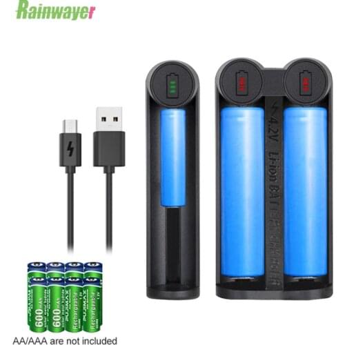18650 Battery Charger Smart Charging 1 Slot USB 18650 26650 18350 32650 21700 26700 26500 Li-Ion Rechargeable Battery Charger