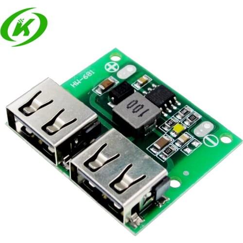 9V 12V 24V to 5V DC-DC Step Down Charger Power Module Dual USB Output Buck Voltage Board 3A Car Charge Charging Regulator 6-26V