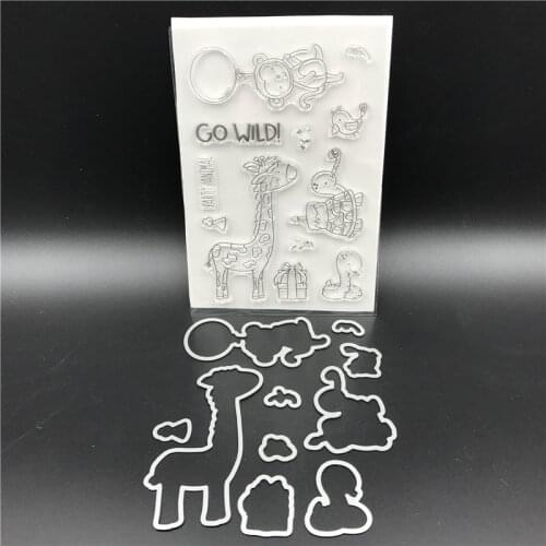 Animal Paradise Metal Cutting Dies Stencils for DIY Scrapbook/photo album Decorative Embossing DIY Paper Cards Making Proje A566