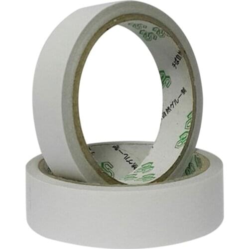 10 Rolls/lot Adhesive White Double Sided Tape Sticker High Quality Gel Adhesive Double Sided Tape Office School Supplies