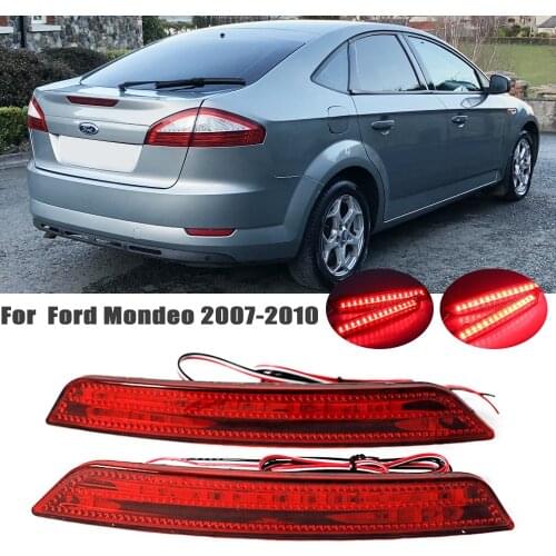MZORANGE LED Rear Bumper Reflector Light For Ford Mondeo 2007 2008 2009 2010 Warning Stop Reflector Brake Lamp Car Accessories