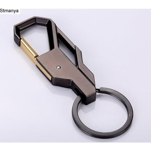 3 Color Key chain Key ring Silver Color metal inlay keychain for Classic men car key Chain Romantic Gift For Man Women #17088