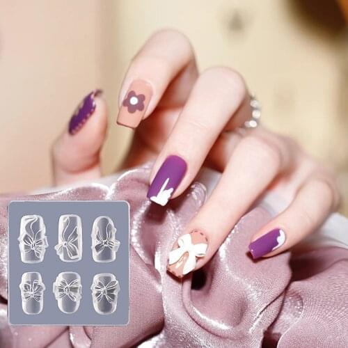 3D Patterns Silicone Candy Bow Nail Art Nail Art Slices Phone Decoration Nail Decoration
