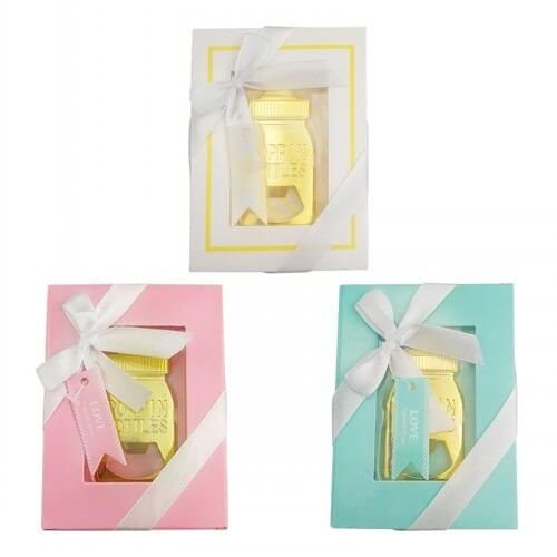 50 Pieces/lot) Newest baby souvenirs of Baby Feeding bottle shaped bottle opener for baby birthday gift and baby shower favors