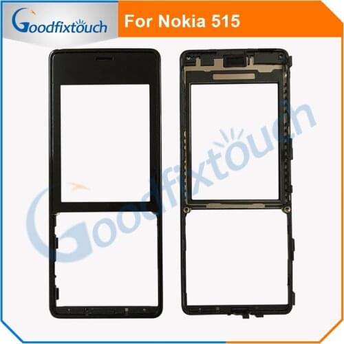A+++ Front Lcd Frame For Nokia 515 Touch Screen Panel Front Housing repair part LCD Cover For lumia 515 (No LCD)