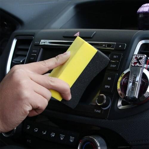 6Pcs Tire Contour Dressing Applicator Pads Gloss Shine Color Polishing Sponge Wax 77HF