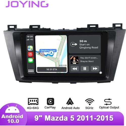 9" Android10 Car Radio for Mazda 5 2011-2015 GPS Carplay DSP SPDIF Bluetooth 5.1 Subwoofer 5GWIFI Optical Output IPS2.5D DAB DVR