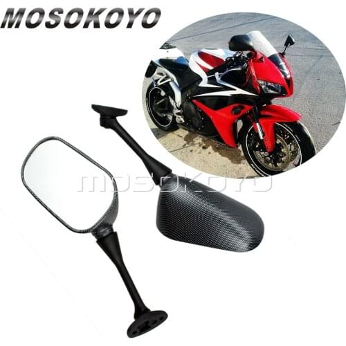 1 Pair Sport Motorcycles Rear View Mirror Carbon Side Mirrors For Honda CBR600RR 2003-2014 CBR1000RR 2004-2008 CBR 600/1000 RR