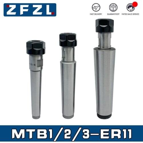 1PC MT1 MT2 MT3 ER11 Morse Tapper Shank MTA1 MTA2 MTA3 MTB1 MTB2 MTB3 ER11 Collet Chuck Toolholder for CNC Machine Mill