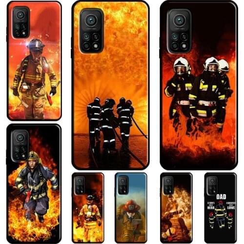 Firefighter Heroes Fireman Case For POCO X3 Pro F3 F2 F1 M3 Cover For Xiaomi Mi 11 Note 10 Lite Mi 10T Pro 11 Ultra