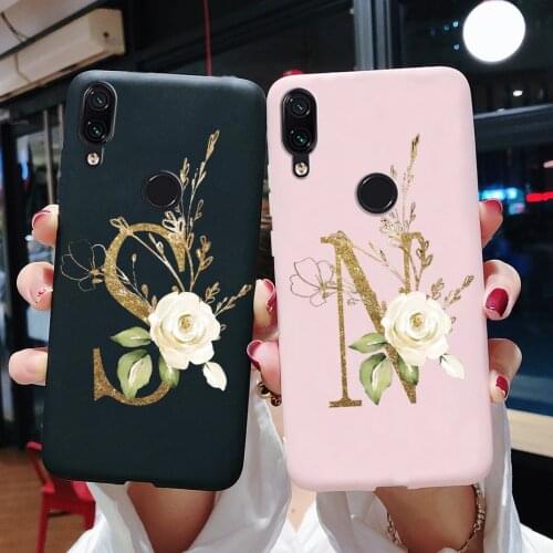 For xiaomi Redmi Note 7 Case Silicone Cute Letters Soft Slim Cover For xiaomi Redmi Note 7 Pro Note7 Case Fundas 6.3" Phone Case