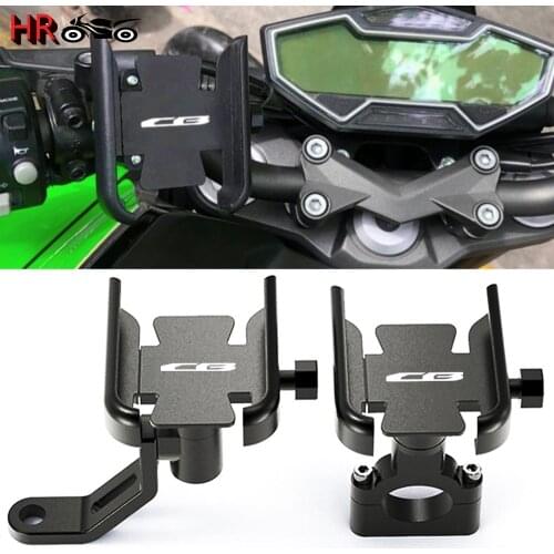 LOGO CB For Honda CB125R CB150R CB190R CB250R CB300R CB400 CB500X/R/F CB1100 Motorcycle Handlebar Mobile Phone GPS Stand Bracket