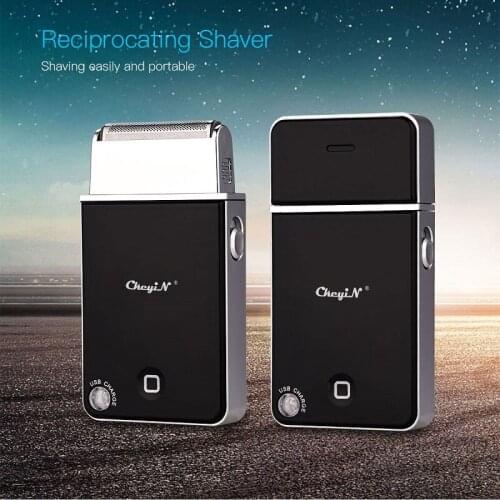 CkeyiN Electric Razor Hair Shaving Beard Shaver For Men Beard Trimmer Rechargeable Reciprocating Single Blade Portable Trimer50