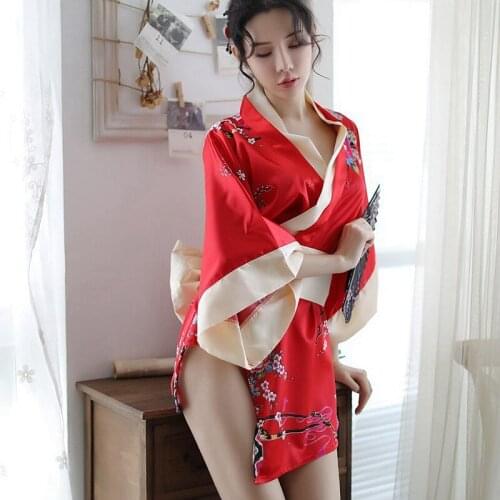 Robe Night Bathrobe Fashion Dressing Gown for Women Sexy Sakura Kimono Lovely Japanese Uniform Robe Floral Bathrobe Short Kimono