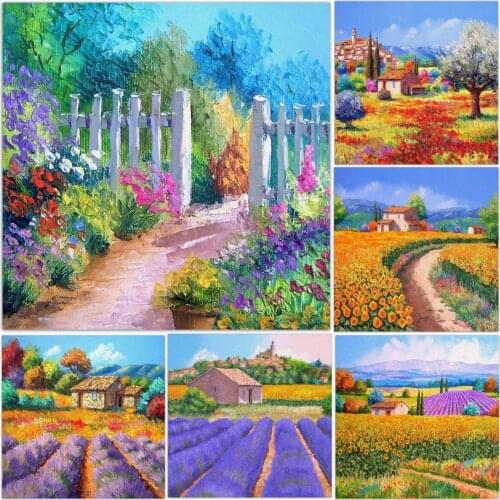 Custom DIY Present Diamond Painting Diamond Landscape Still Life Painting Home Decor Flower Picture Living Room Design Painting