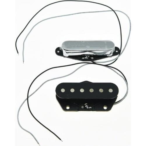 2x Neck& Bridge Tele Pickup Set Guitar Pickups for Telecaster Chrome