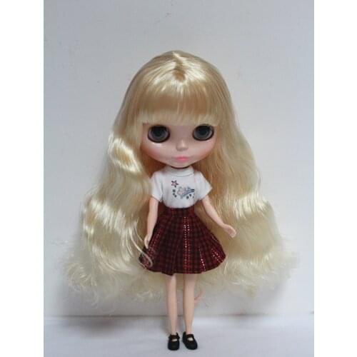 Free Shipping big discount RBL-31DIY Nude Blyth doll birthday gift for girl 4 colour big eyes dolls with beautiful Hair cute toy