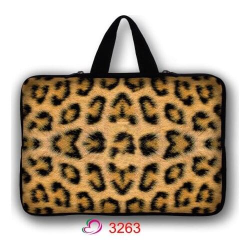 Leopard Laptop Sleeve Bag For Macbook Air 13 Touch ID 2018 Pro 13 11 12 15 bags Case For Xiaomi 13.3 15.6 notebook Cover