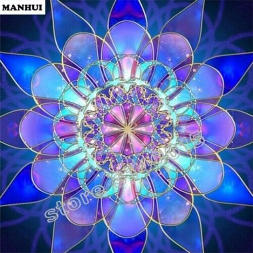 Diy diamond painting kit diamond embroidery plant full rhinestone flower cross stitch diamond painting Mandala flower BEC183