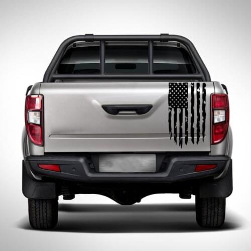 The American flag to the rear of the truck stickers for ford Ranger Raptor isuzu Dma NAVARA Toyota Hilux pickup DIY accessories