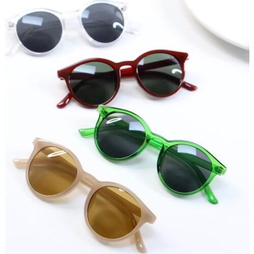 Child Round Big Frame Sunlgasses Boys Vintage Champane Black Gray Oversize Baby Sun Glasses Infant Gafas De Sol Uv Protect 2020